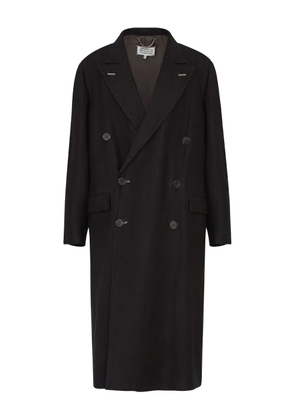 Maison Margiela four-stich coat - Black