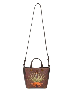 ETRO x Agostino Iacurci embroidered tote bag - Brown
