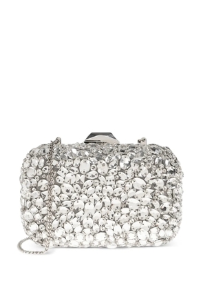 Jimmy Choo Cloud crystal-embellished clutch bag - Silver