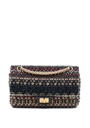 CHANEL Pre-Owned 2015-2016 Reissue 2.55 Quilted Tweed Double Flap 225 shoulder bag - Blue