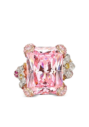 Anabela Chan 18kt rose gold Cinderella pink sapphire cocktail ring