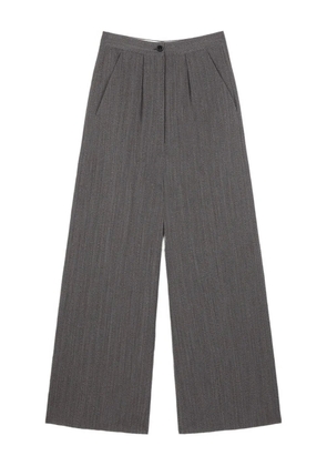 Ports 1961 pleated herringbone trousers - Grey
