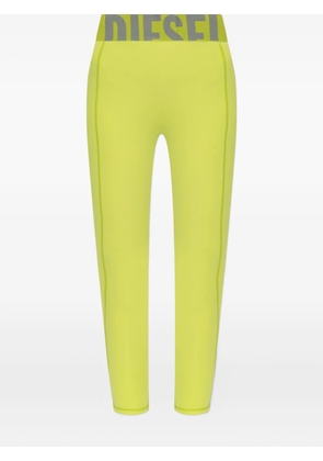 Diesel logo-waistband leggings - Green
