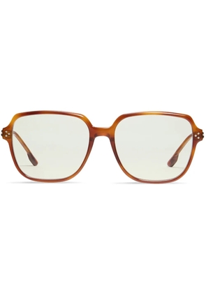 Gentle Monster Mua T4 square-frame glasses - Brown