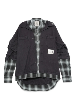 Maison MIHARA YASUHIRO layered Long sleeve jacket - Purple