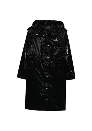 Karl Lagerfeld transformable drawstring parka coat - Black