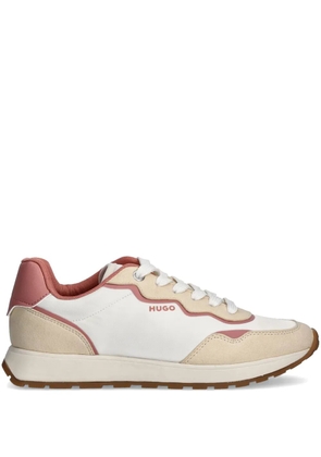 HUGO panelled sneakers - White