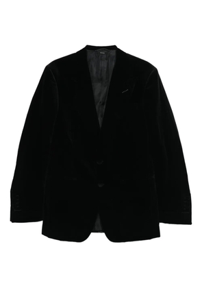 TOM FORD single-breasted velvet jacket - Black