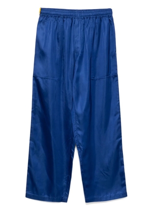 BODE satin track pants - Blue