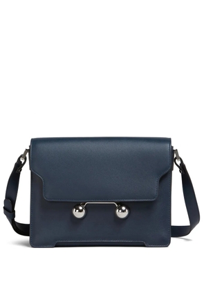 Marni medium Trunkaroo leather shoulder bag - Blue