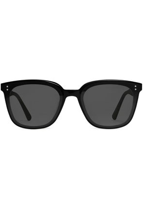 Gentle Monster Queen 01 logo-plaque sunglasses - Black