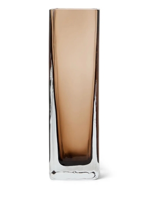 Brunello Cucinelli Murano glass vase (25 cm x 8cm) - Brown