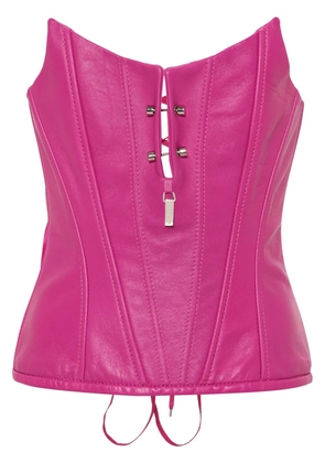 MITILIANE COUTURE piercing-detail top - Pink