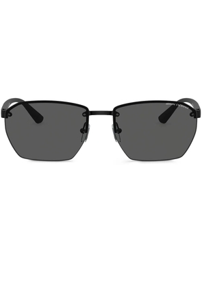 Armani Exchange square-frame sunglasses - Black