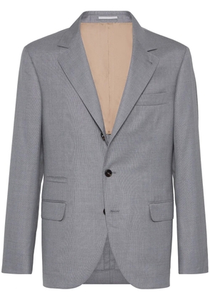 Brunello Cucinelli single-breasted suit blazer - Grey