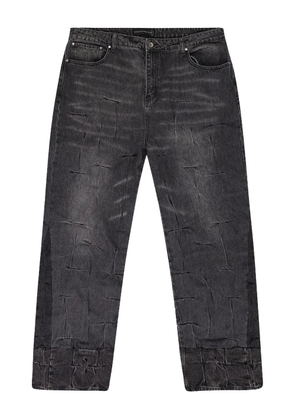 Who Decides War gathered straight jeans - Grey