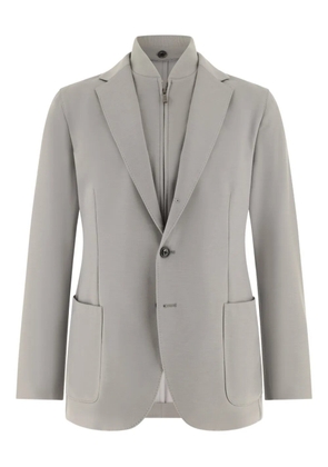 Boggi Milano detachable gilet patch-pocket jacket - Grey