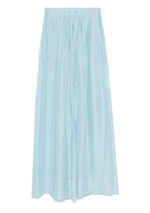 Forte Forte silk palazzo pants - Blue