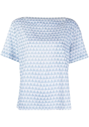 Hermès Pre-Owned 1960s geometric print T-shirt - Blue