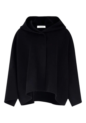 Aya Muse hooded cape - Black