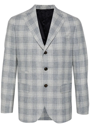 Eleventy checkered blazer - Blue