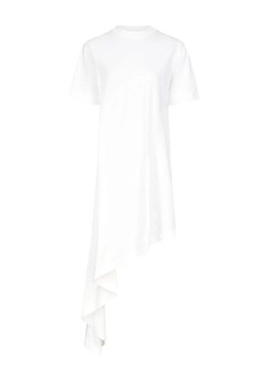 LouLou de Saison Igari asymmetric pleated T-shirt dress - White