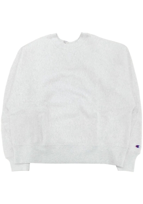 N.HOOLYWOOD x Champion logo-patch sweatshirt - Neutrals