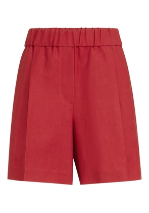 Brunello Cucinelli elastic-waistband shorts - Red