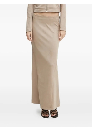 GUESS USA side-seam maxi skirt - Neutrals