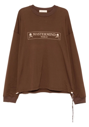 Mastermind World logo-printed T-shirt - Brown