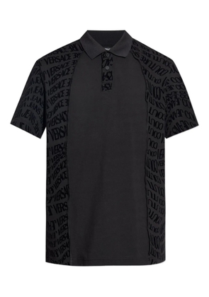 Versace Jeans Couture logo-detailing polo shirt - Black