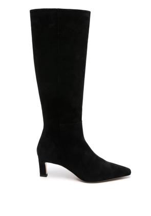 Scarosso Kira 50mm suede boots - Black
