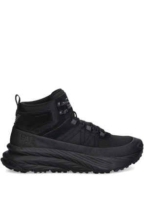 Ea7 Emporio Armani lace-up high-top sneakers - Black