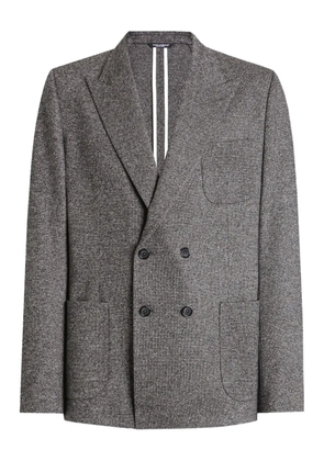 Dolce & Gabbana double-breasted patch-pocket jacket - Grey