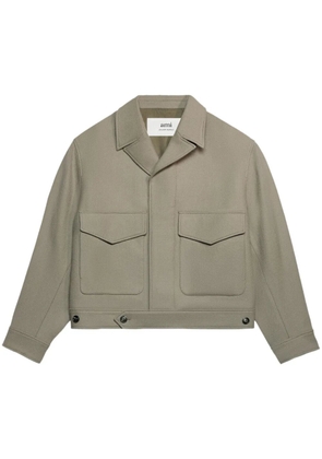 AMI Paris flap-pocket long-sleeve jacket - Neutrals
