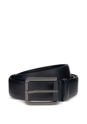 Boggi Milano printed leather belt - Blue