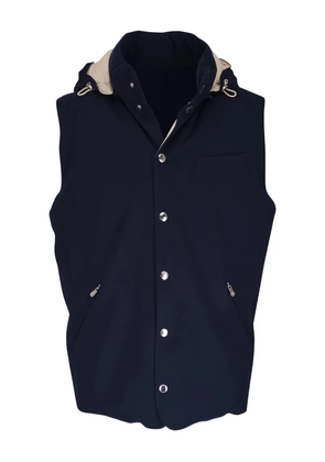 Brunello Cucinelli hooded gilet - Blue