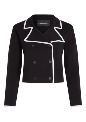 Karl Lagerfeld double-breasted cardigan - Black