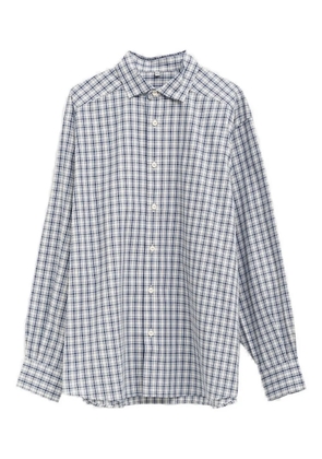 Baserange Claude checked button shirt - Blue