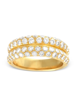 Van Cleef & Arpels Pre-Owned pre-owned 18K yellow gold Half Eternity diamond ring