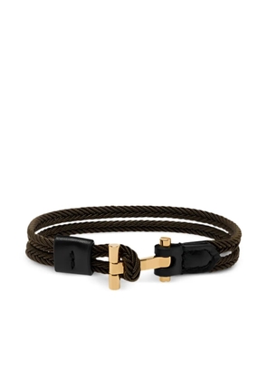 TOM FORD T logo-plaque bracelet - Green
