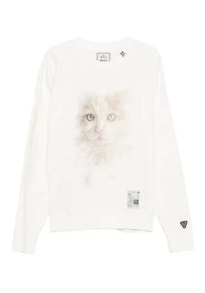 Maison MIHARA YASUHIRO cat-face print sweatshirt - White
