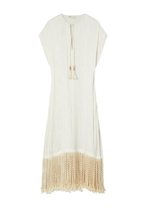Tory Burch V-neck beach dress - White