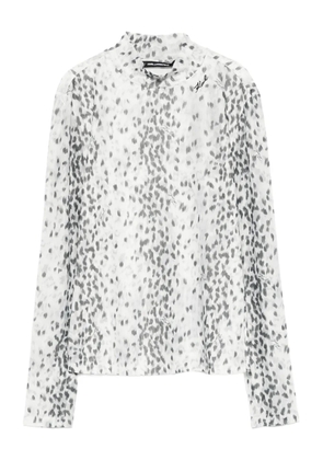 Karl Lagerfeld high-neck blouse - White