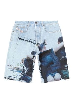 Diesel x Tom of Finland Foundation cotton shorts - Blue