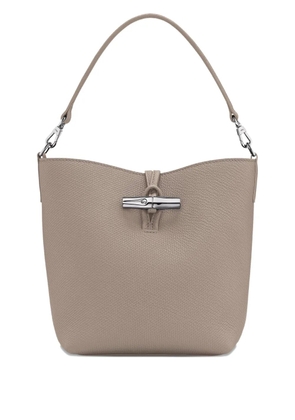 Longchamp small Le Roseau bucket bag - Neutrals