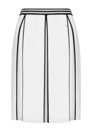 Moschino striped-pattern skirt - White