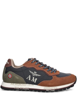 Aeronautica Militare logo-print lace-up sneakers - Blue