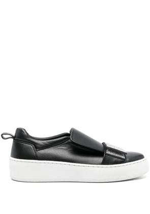 Sergio Rossi SR1 Paris leather sneakers - Black