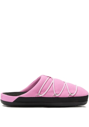 Moon Boot elastic-band slippers - Pink